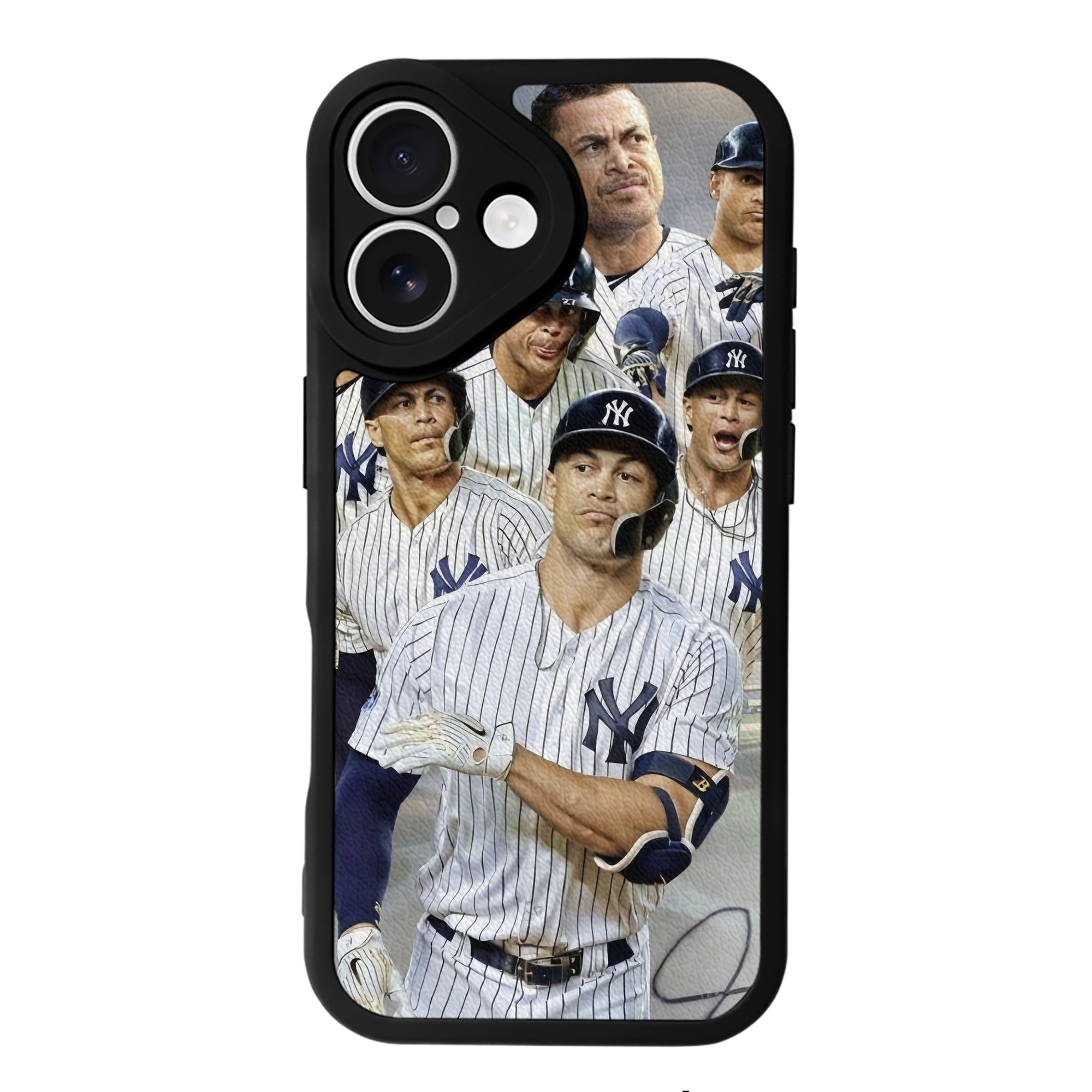 Giancarlo Stanton 38 IPhone 16 Silicone Leather Case – UV Print, Lambskin Texture – Perfect Fit, Wireless Charging Compatible, Scratch Resistant, Precise Cutouts – Stylish Protection For IPhone 16